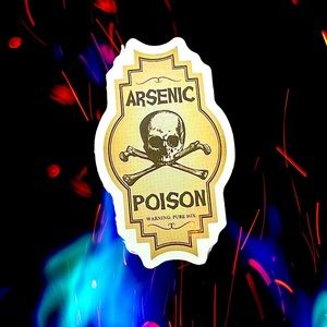 Arsenic Poison Witchy Sorceress Supreme Potion B0ttle Label Sticker Spell Occult